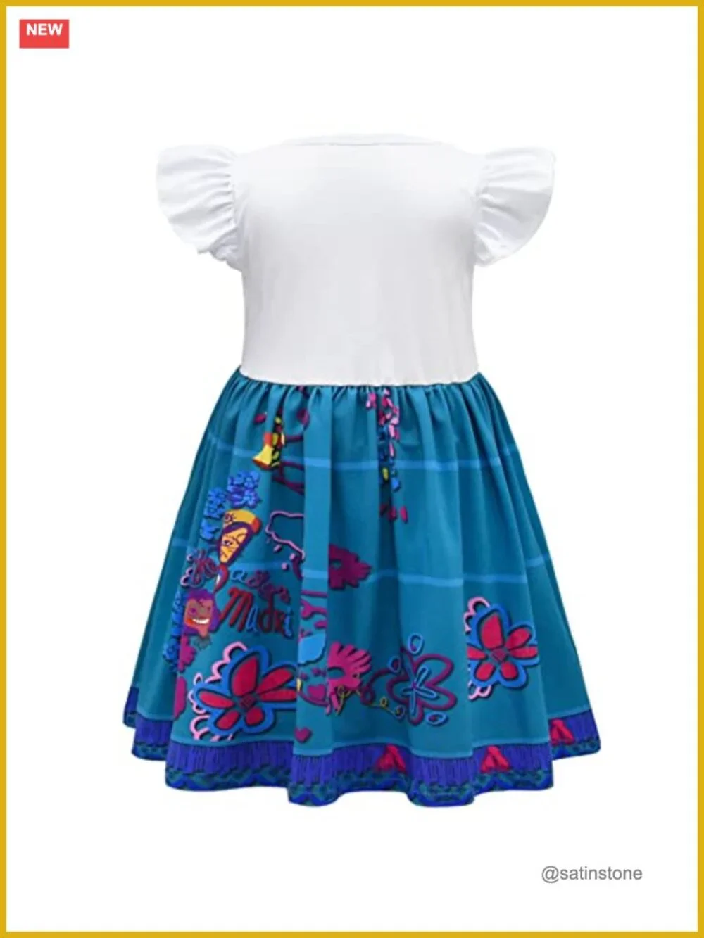 Princess Costume Dress for Girls Toddlers with Headband Glasses Bag